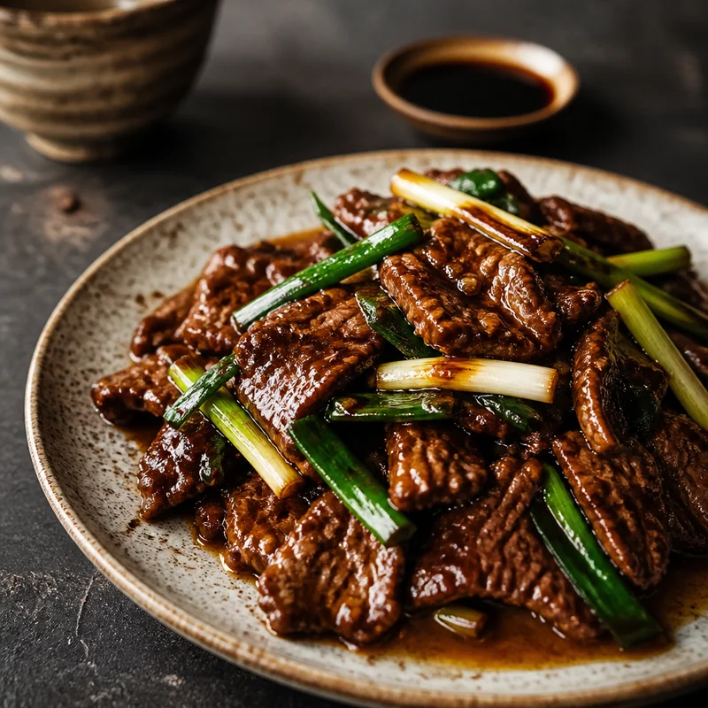 Gluten-Free Mongolian Beef with Sizzled Scallions