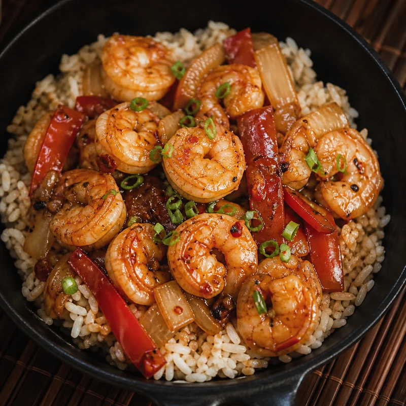 Firecracker Shrimp Rice Bowls with Chili Butter