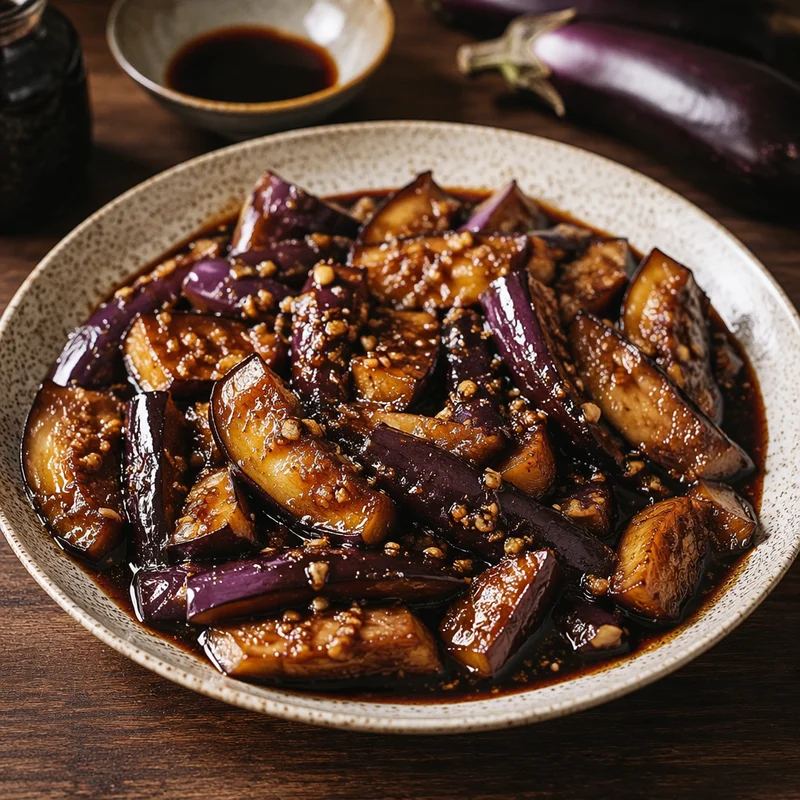 Silky Chinese Eggplant with Garlic Sauce