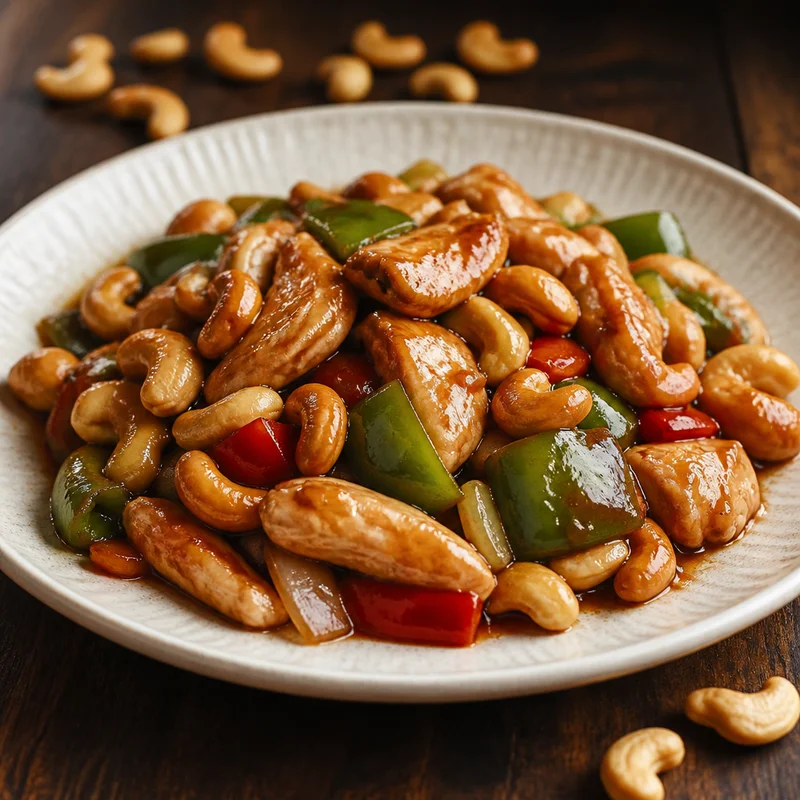 Cashew Chicken with Toasted Cashews