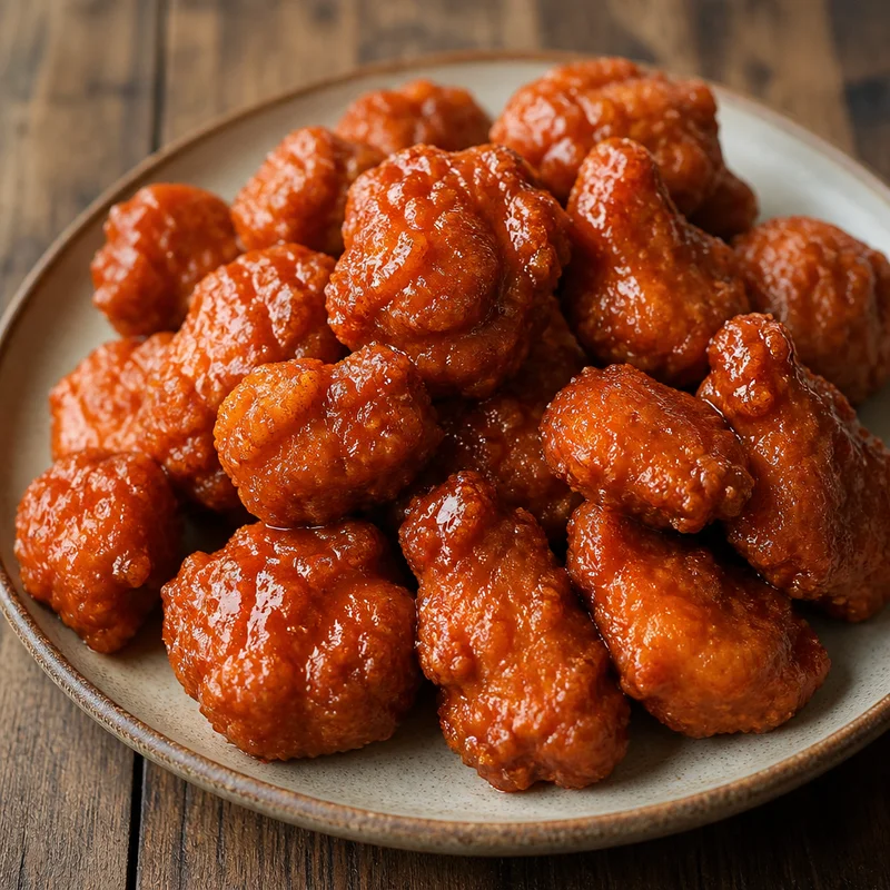 Crispy Boneless Chicken Wings (Buffalo or BBQ)