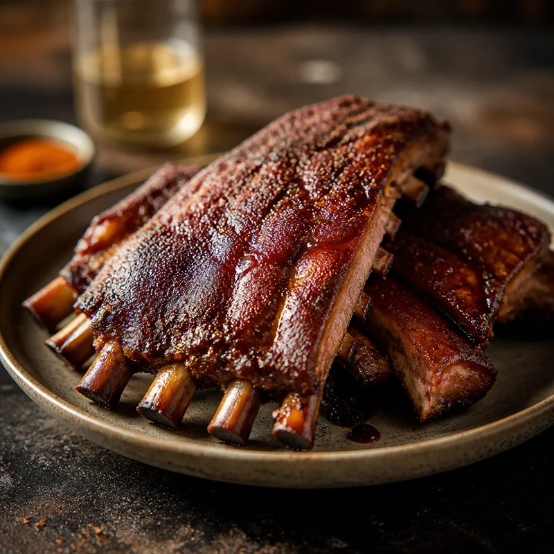 Oven-Braised Baby Back Ribs with Sticky Broiled Bark