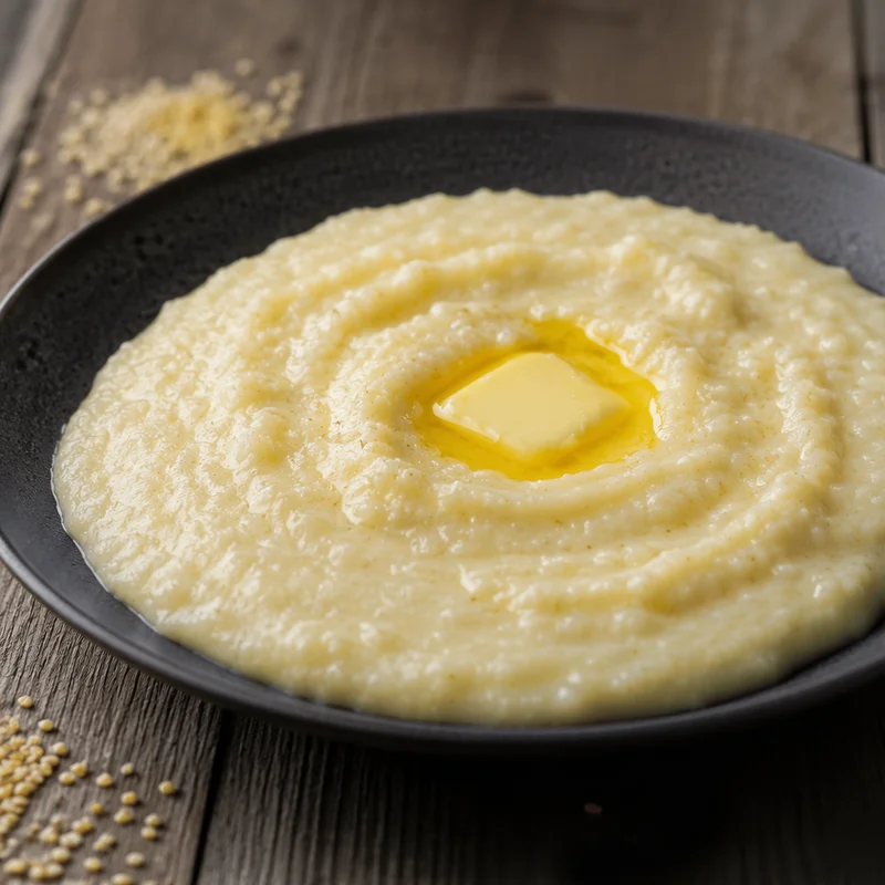 Creamy Stone-Ground Grits with a Butter Finish