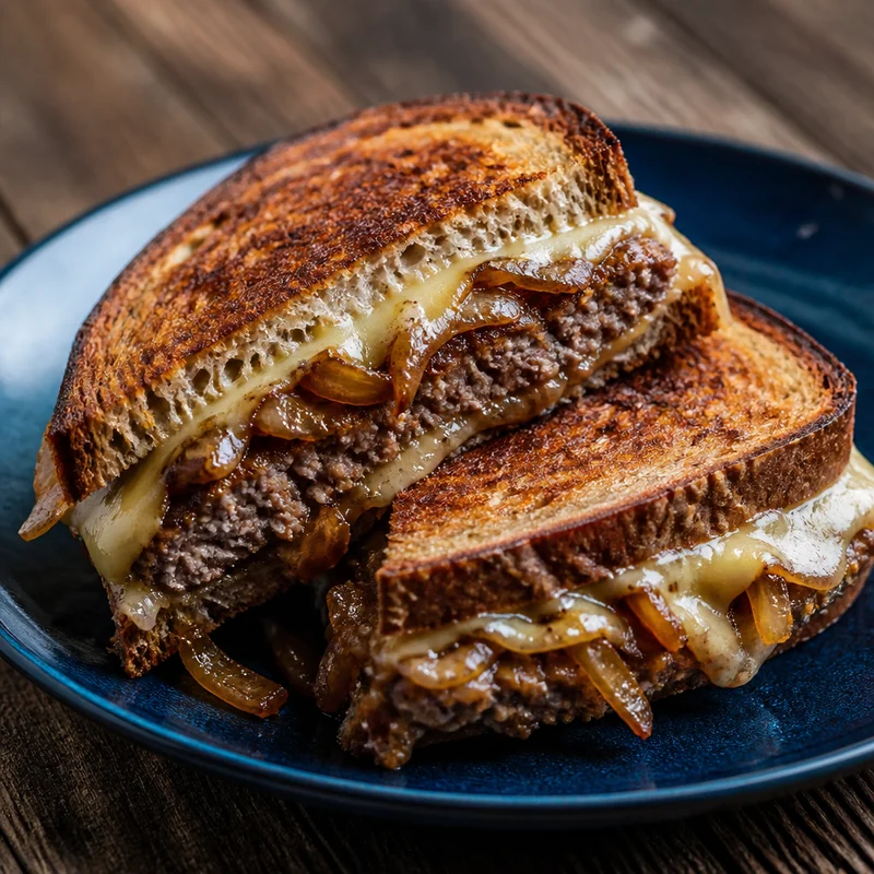 Diner-Style Patty Melt with Slow-Caramelized Onions