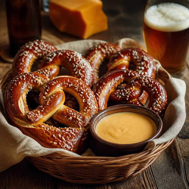 Soft Pretzels with Beer Cheese Dip