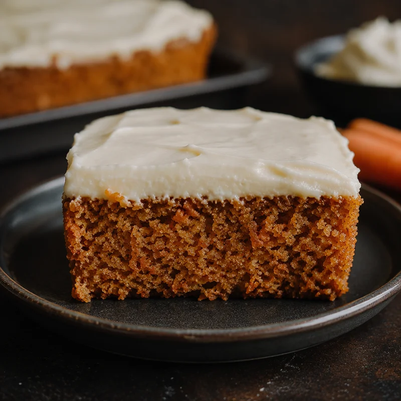 Single-Layer Sheet Carrot Cake with Cream Cheese Frosting