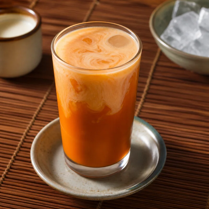 Layered Thai Iced Tea (Cha Yen)