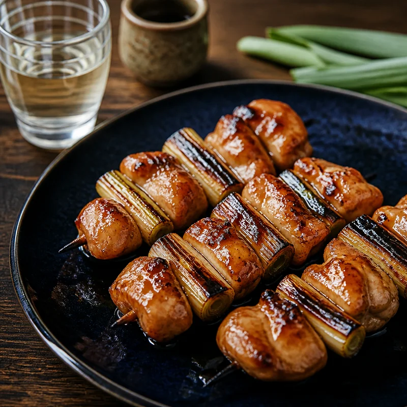 Chicken & Scallion Yakitori with Tare Glaze