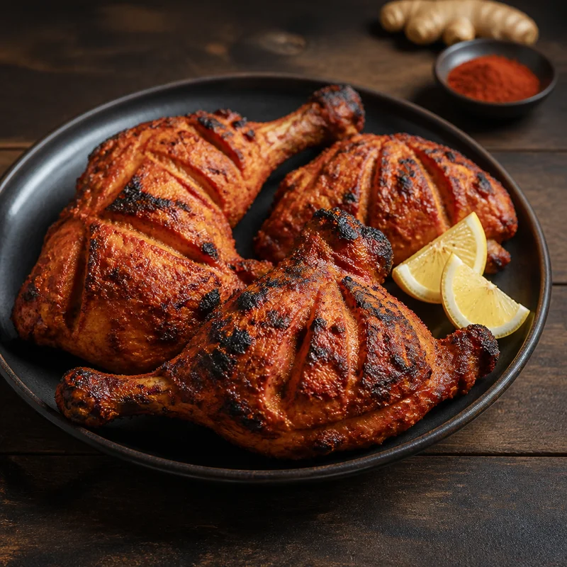 Two-Stage Tandoori Chicken, No Red Dye