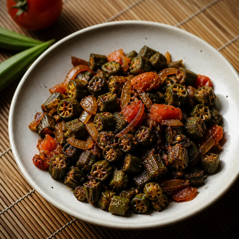 No-Slime Bhindi Masala