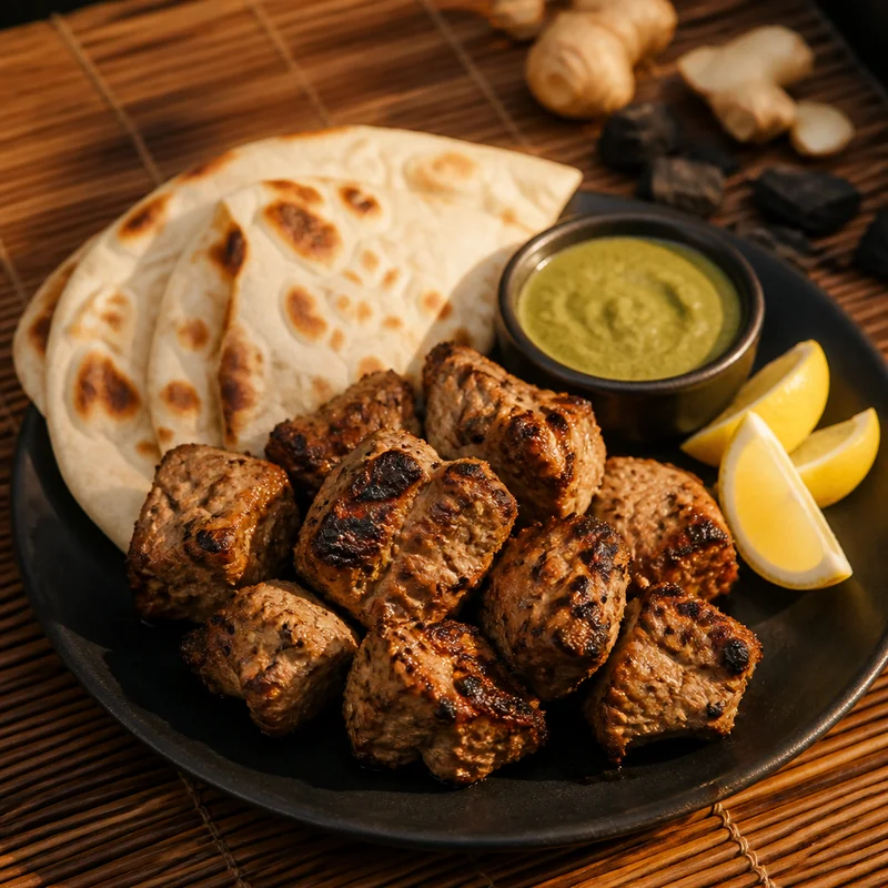 Yogurt-Marinated Lamb Boti Kebab