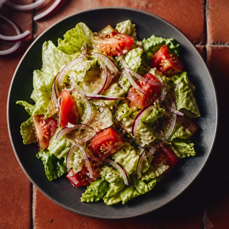 Trattoria Garden Salad with Shake-in-a-Jar Red Wine Vinaigrette