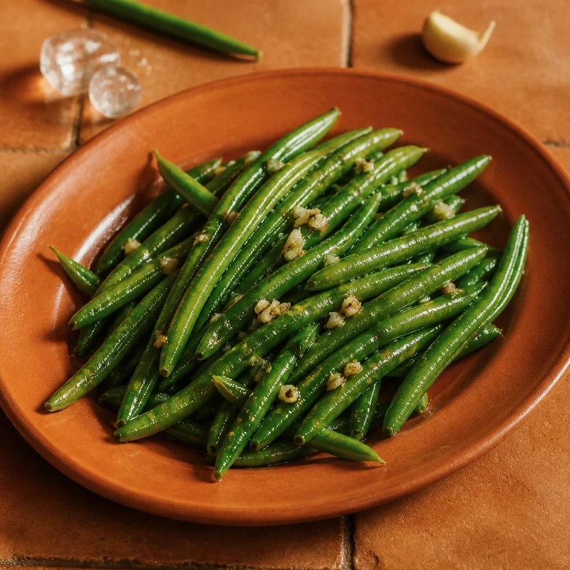 Garlic Oil Sautéed Green Beans