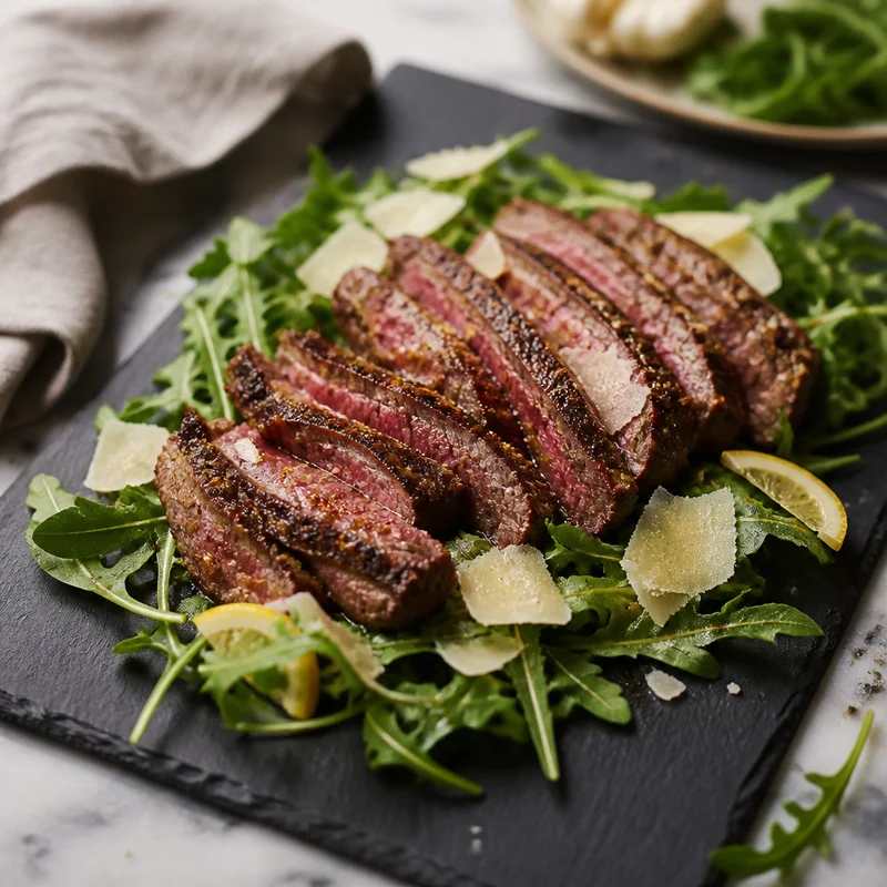 Rosemary-Garlic Butter-Basted Ribeye Tagliata for Two