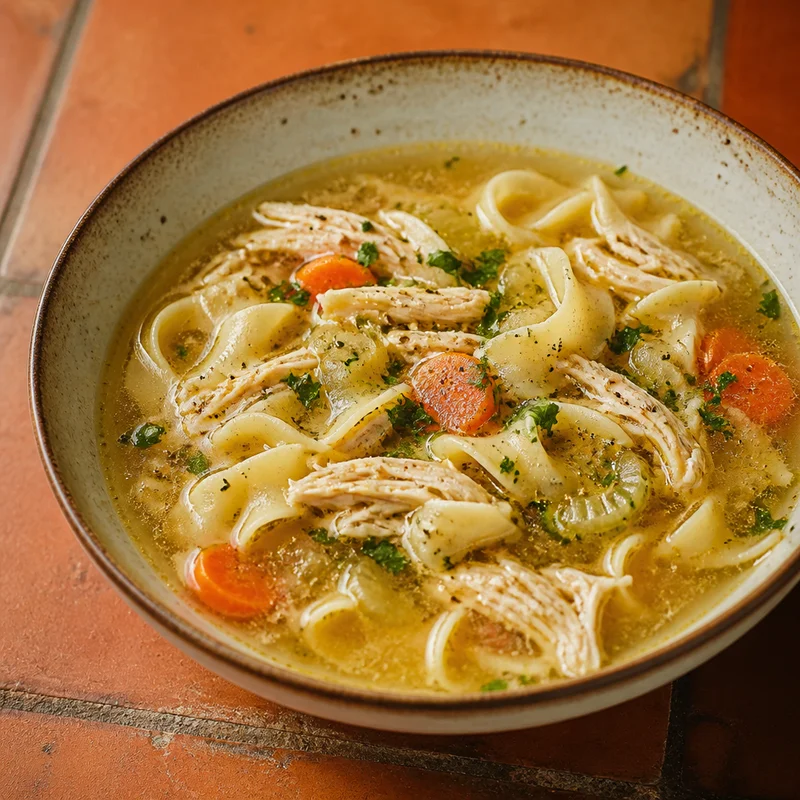 One-Hour Chicken Noodle Soup with Real Bone Broth