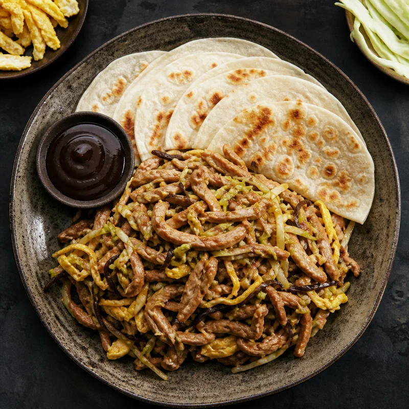 Moo Shu Pork with Warm Mandarin Pancakes