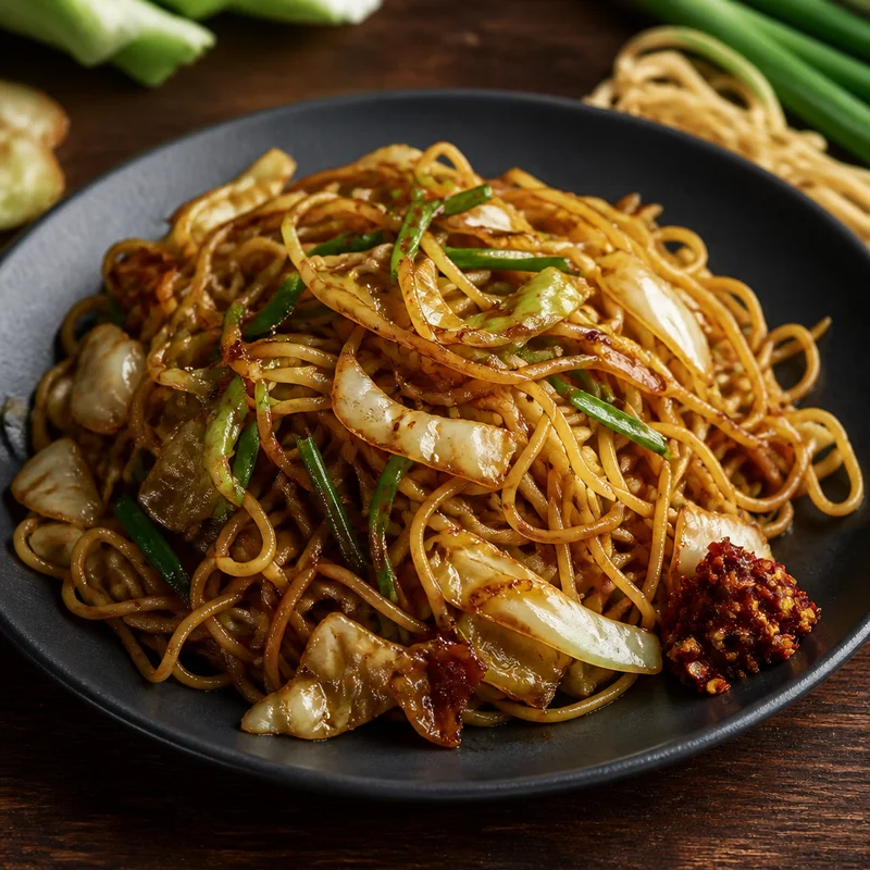 Blistered Vegetable Chow Mein