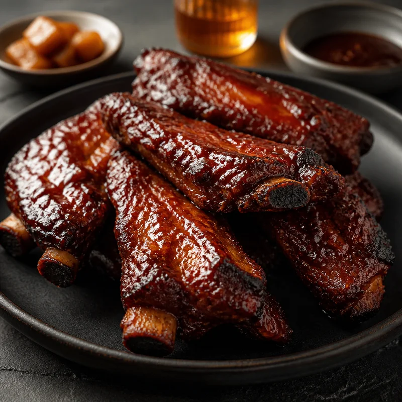Lacquered Chinese BBQ Spare Ribs