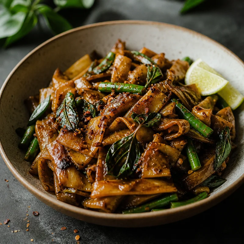 Drunken Noodles with Thai Basil