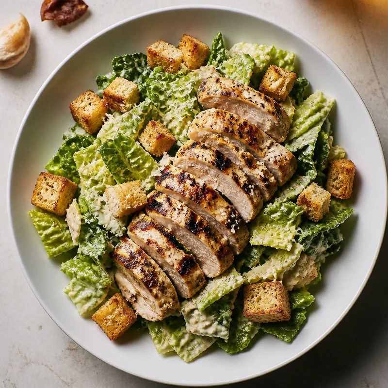 Make-Ahead Grilled Chicken Caesar Salad