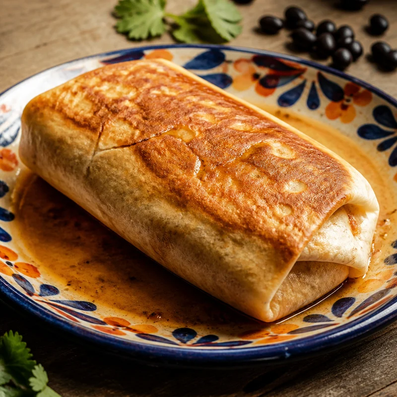 Griddled Chicken Burrito with the No-Leak Fold