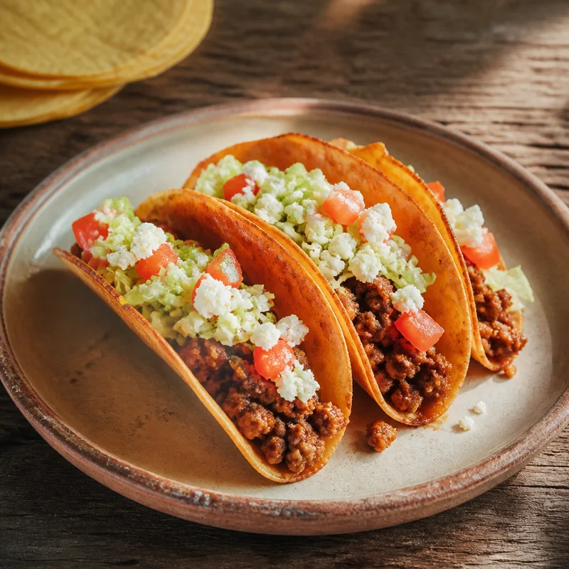 Crunchy Ground Beef Tacos
