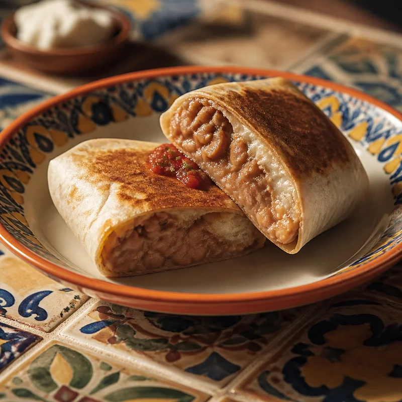 Griddled Bean and Cheese Burritos