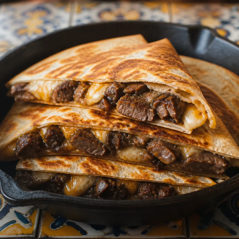 Seared Skirt Steak Quesadillas
