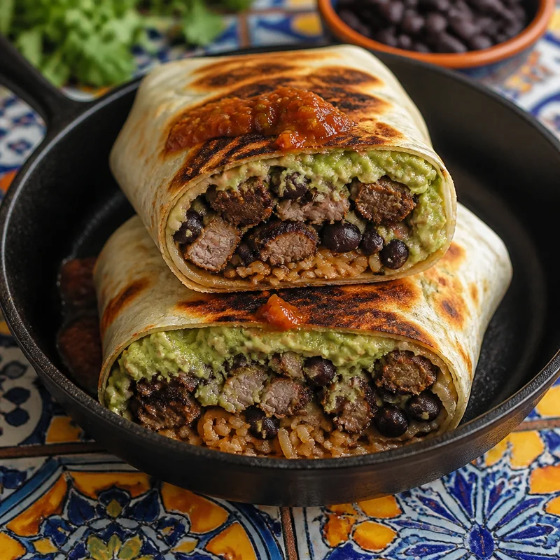Chopped Grilled Steak Burritos