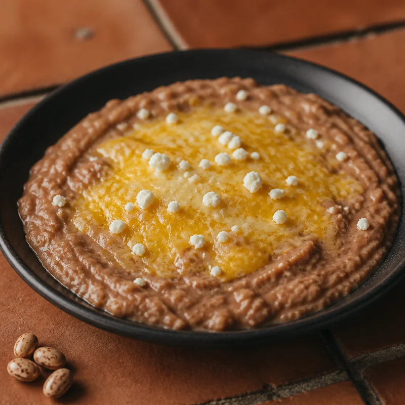 Cantina-Style Refried Beans with Melted Cheese