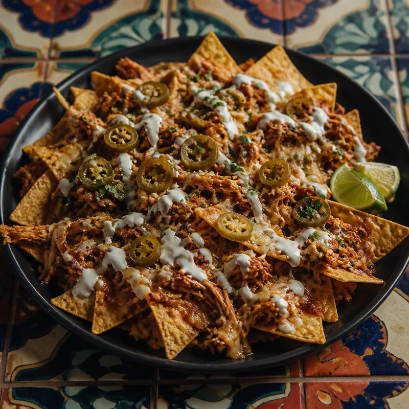 Two-Tier Sheet-Pan Chicken Nachos