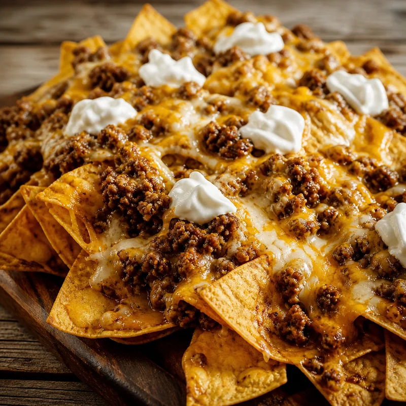 Loaded Beef Nachos That Stay Crisp