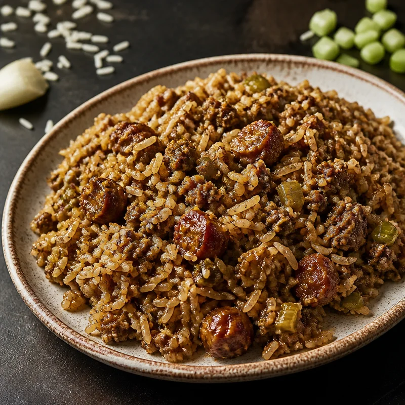 One-Pan Cajun Dirty Rice