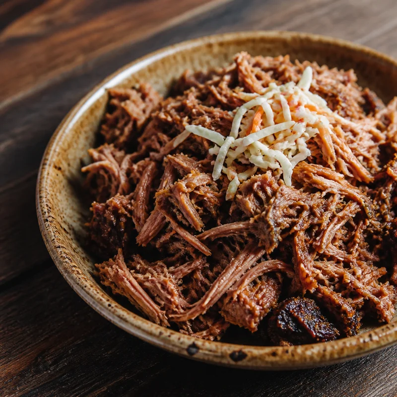 Meat-by-the-Pound Smoky Pulled Pork with Vinegar Slaw
