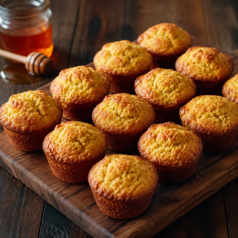 One-Bowl Honey Butter Cornbread Muffins