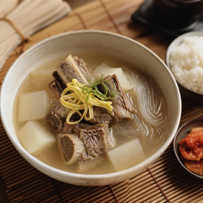 Korean Short Rib Soup with Radish and Glass Noodles