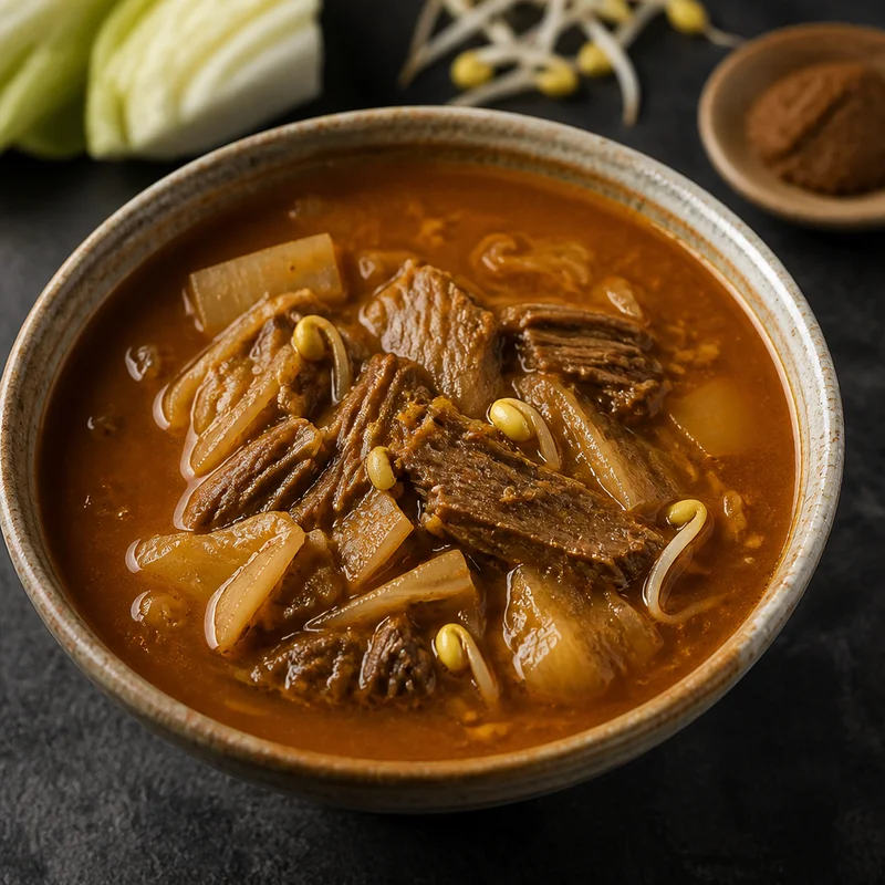Brisket & Napa Cabbage Hangover Soup (Haejangguk)