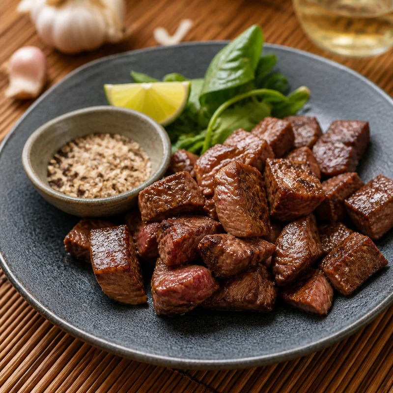 Shaking Beef with Lime-Pepper Dipping Salt
