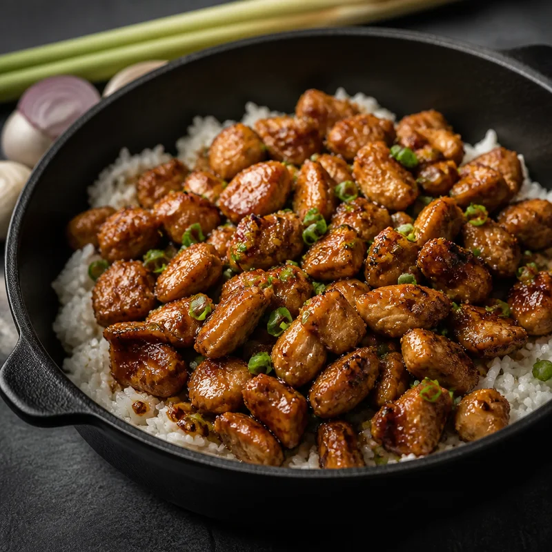 Lemongrass Chili Chicken Rice Bowls