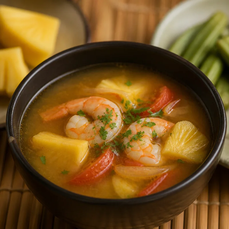 25-Minute Vietnamese Sweet & Sour Shrimp Soup