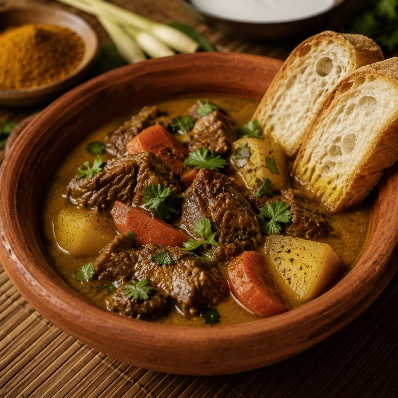 Vietnamese Lemongrass Coconut Beef Curry