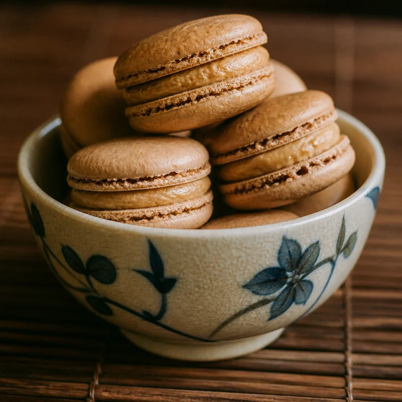 Italian-Meringue Macarons with Vietnamese Coffee Buttercream