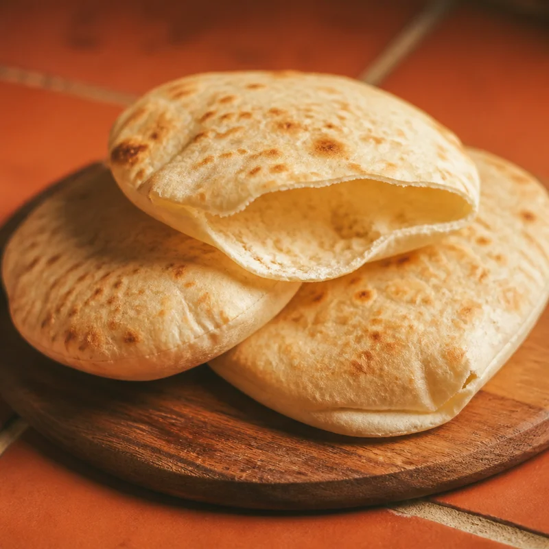 Skillet-Puffed Pita Bread with Real Pockets