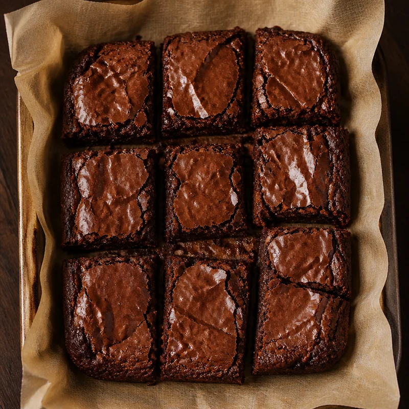 One-Bowl Fudge Brownies with a Molten-Set Center