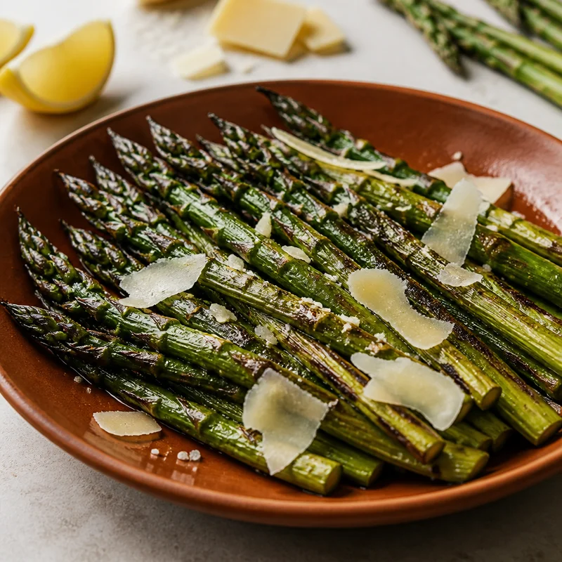 Charred Grilled Asparagus with Lemon and Parmesan