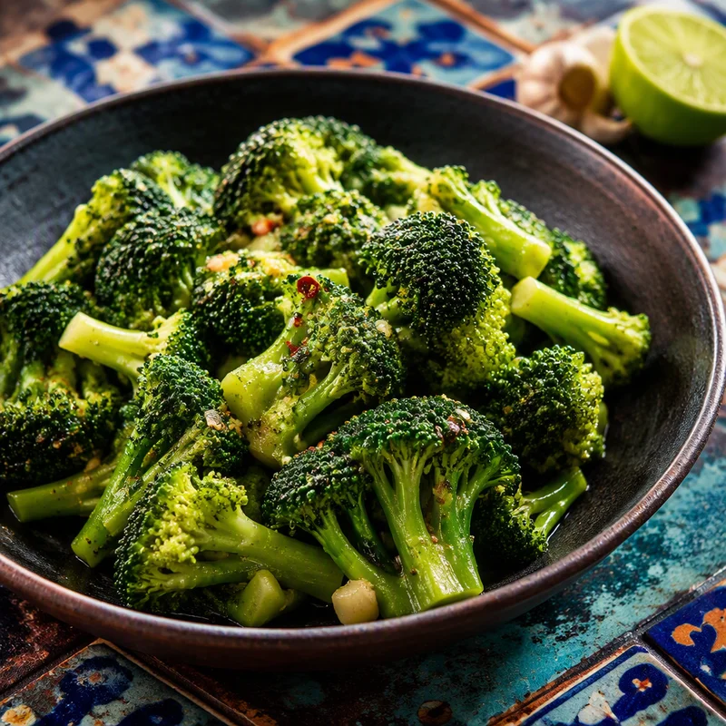 Five-Minute Steamed Broccoli with Chili-Lime Butter