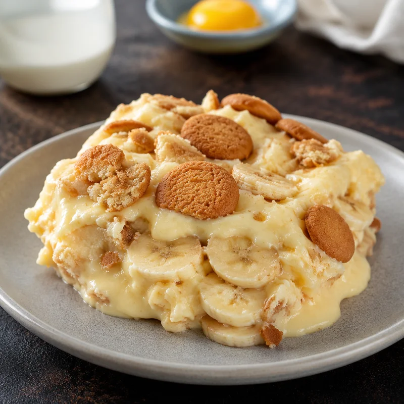 Overnight Banana Pudding with Real Vanilla Custard