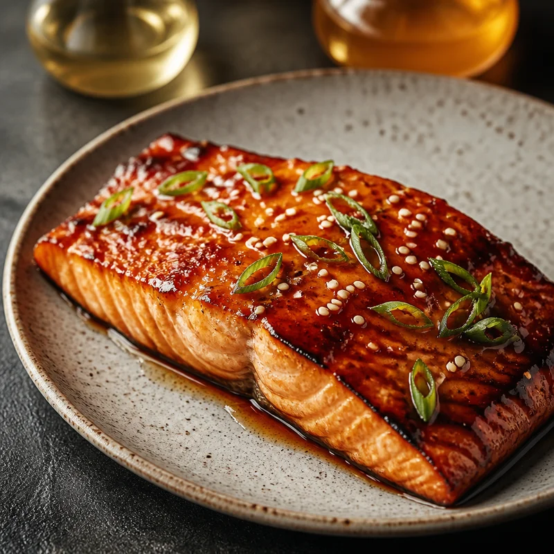 Broiled Teriyaki Salmon with a 4-Ingredient Glaze