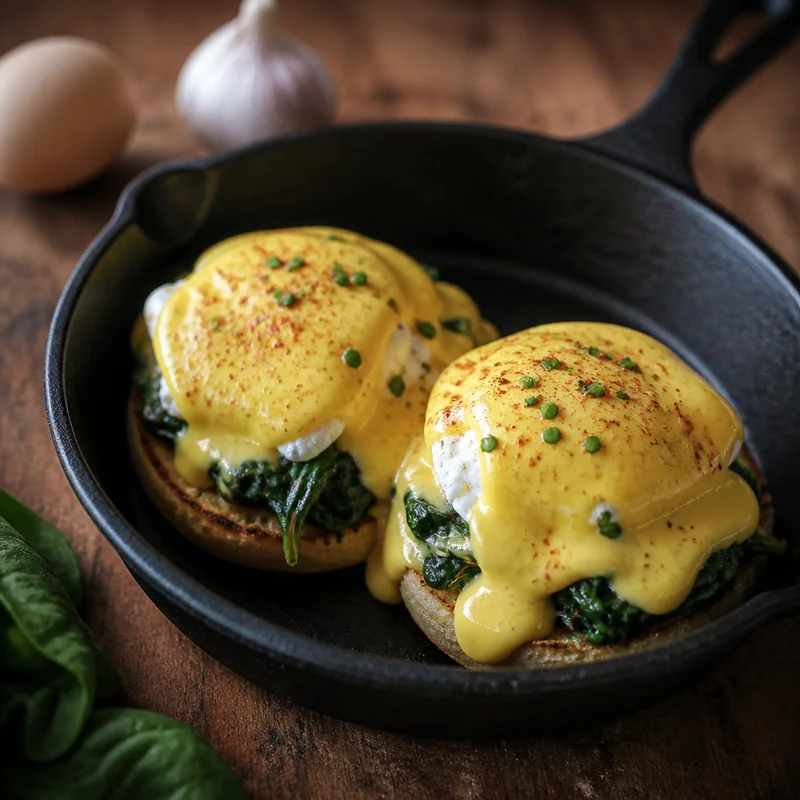 Eggs Benedict Florentine with Foolproof Blender Hollandaise