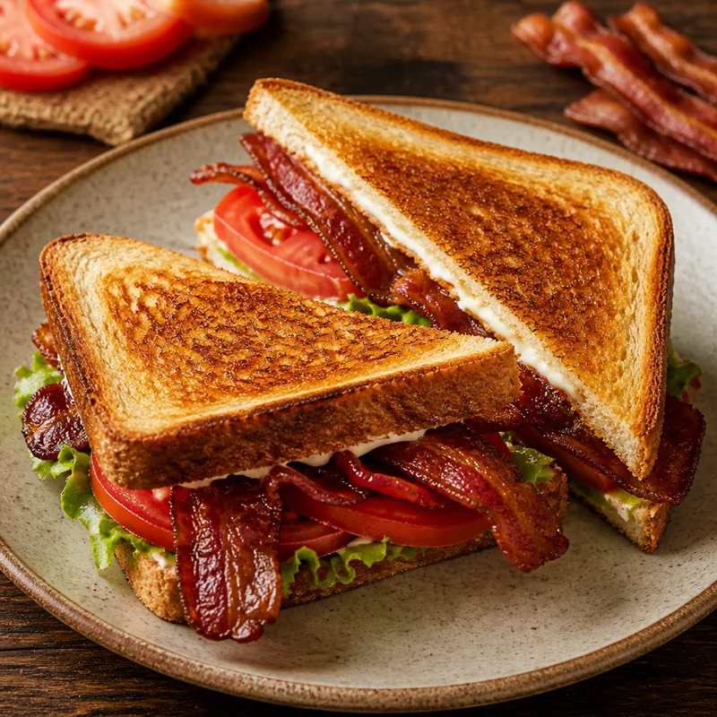 The Perfect BLT with Oven-Baked Bacon and Salted Tomato